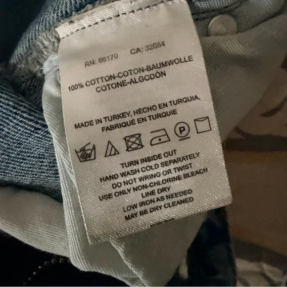 Free People Pearl Bejeweled Straight leg distressed jeans, 29 - Picture 10 of 14